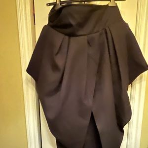 Jacquemus black voluminous midi skirt